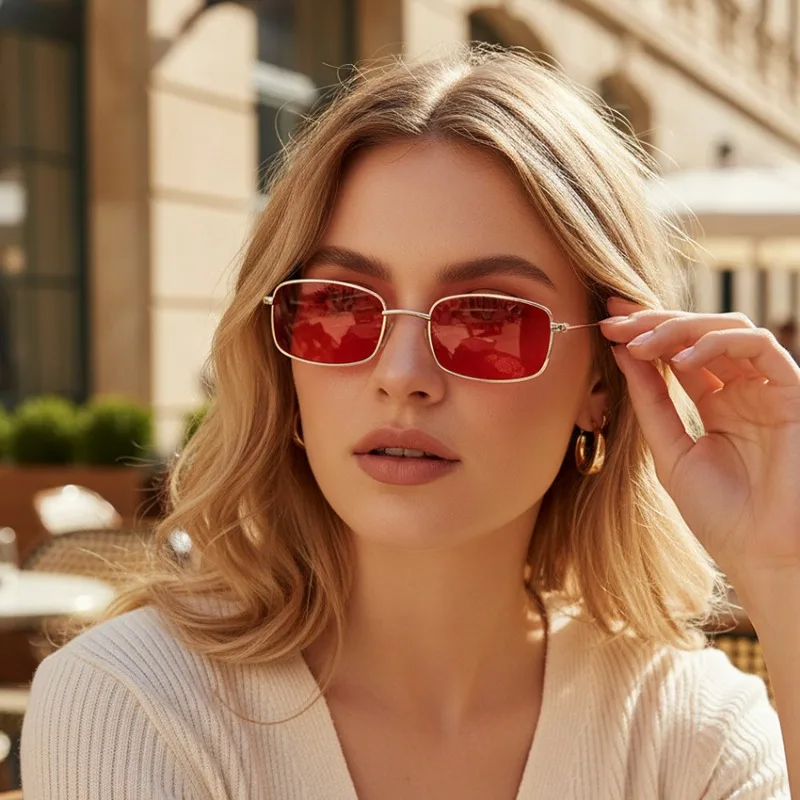 Vintage Fashion Enthusiasts - New Small Square Sunglasses Women Vintage