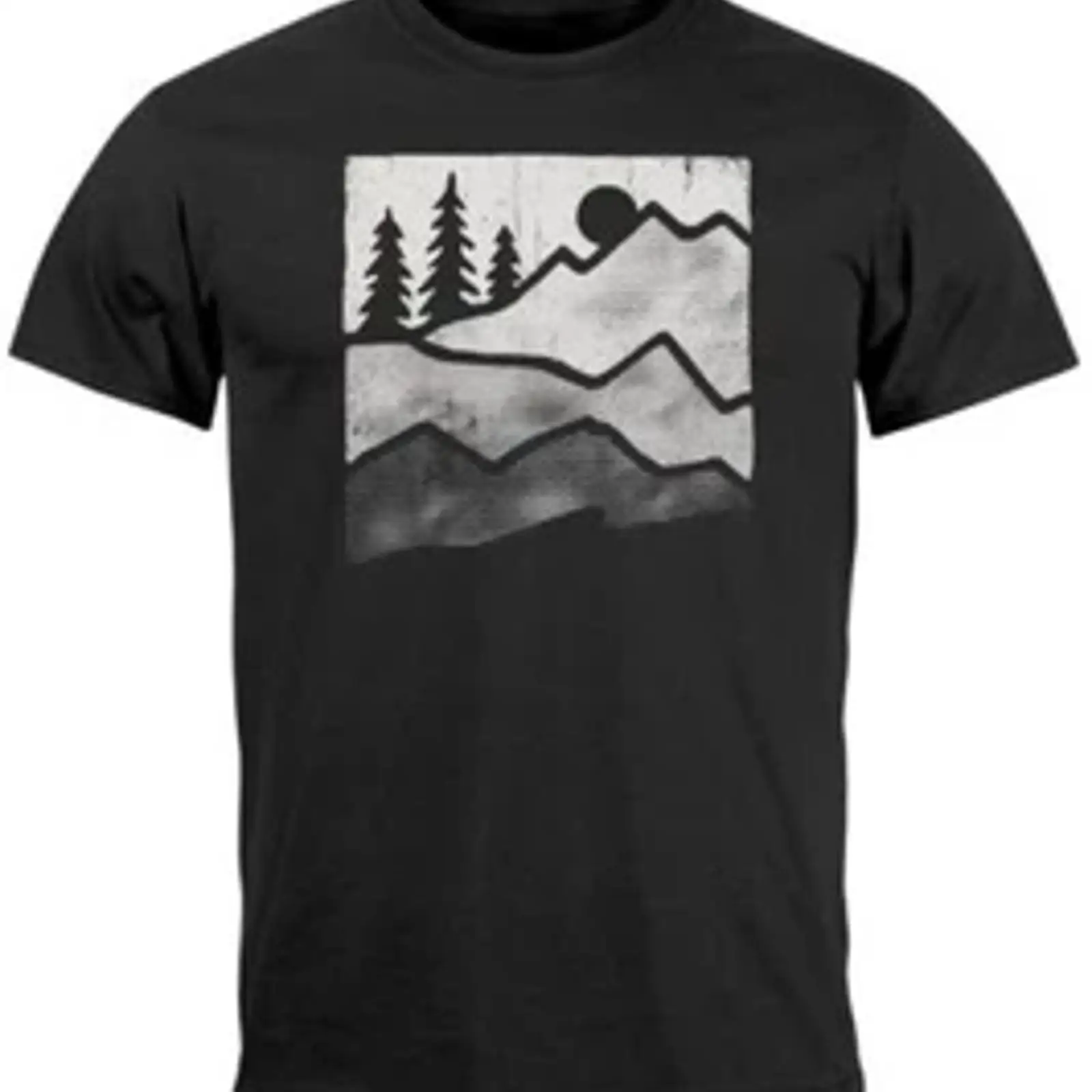 Vintage Outdoor Fashion - Men's mountain nature outdoor t shirt