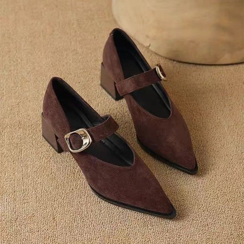 Vintage Fashion Online - Women Vintage Mary Jane Block Heel