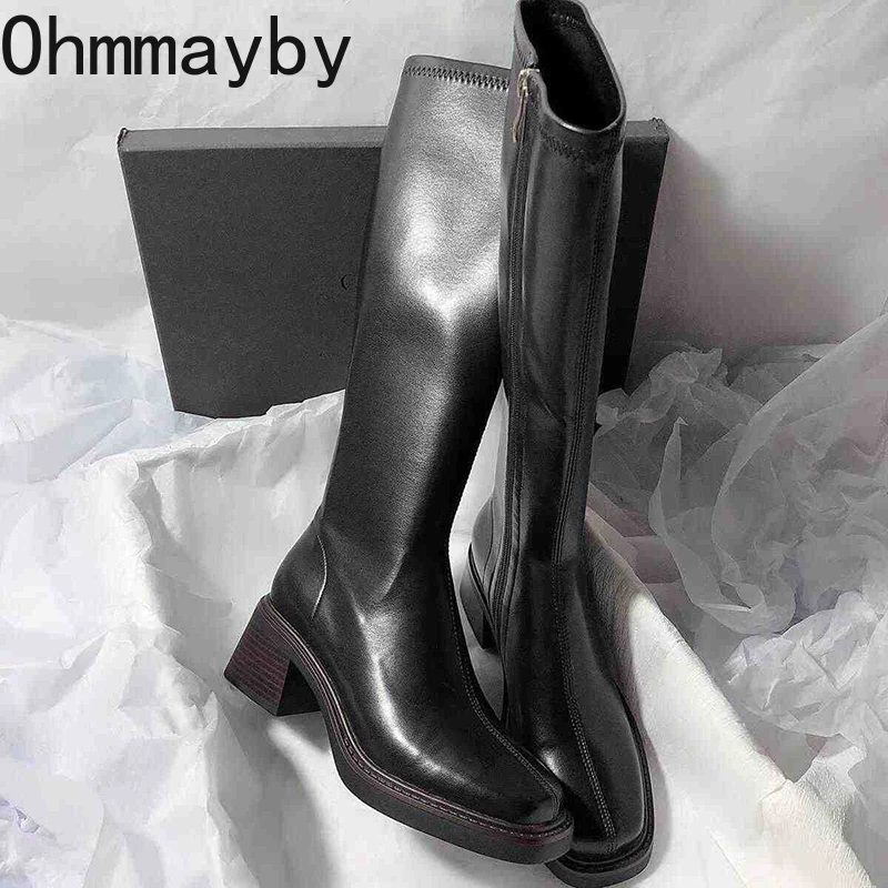 Vintage Thick Heel Women Knee  - Vintage Fashion Online review and price