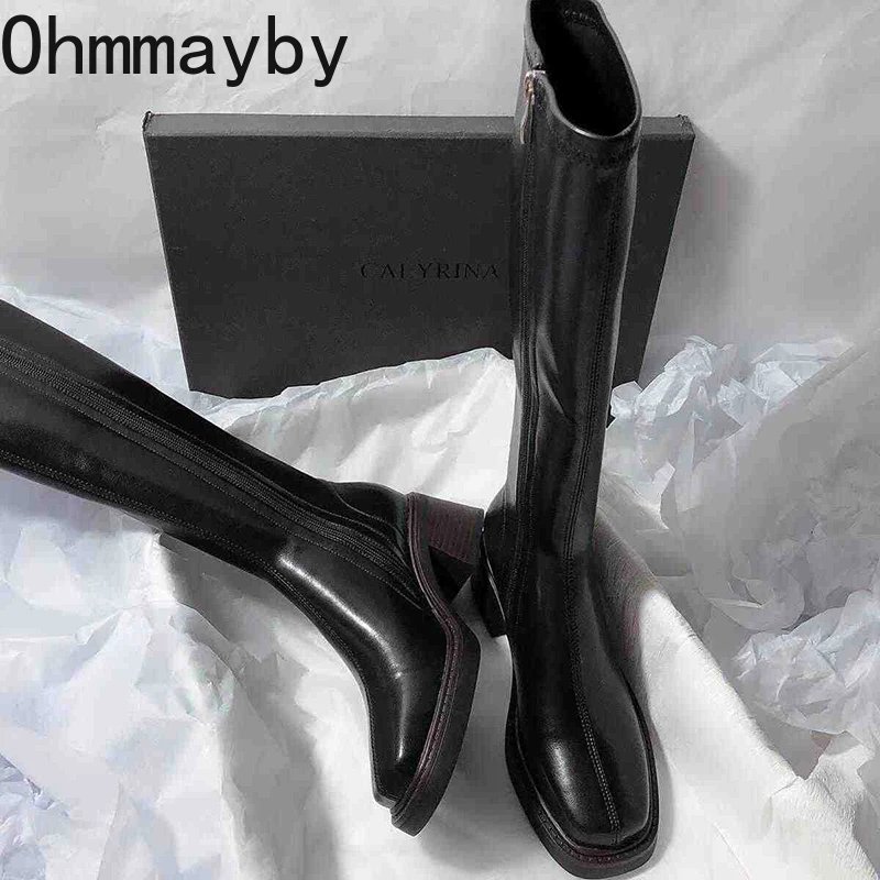 Vintage Thick Heel Women Knee  - Vintage Fashion Online review and price