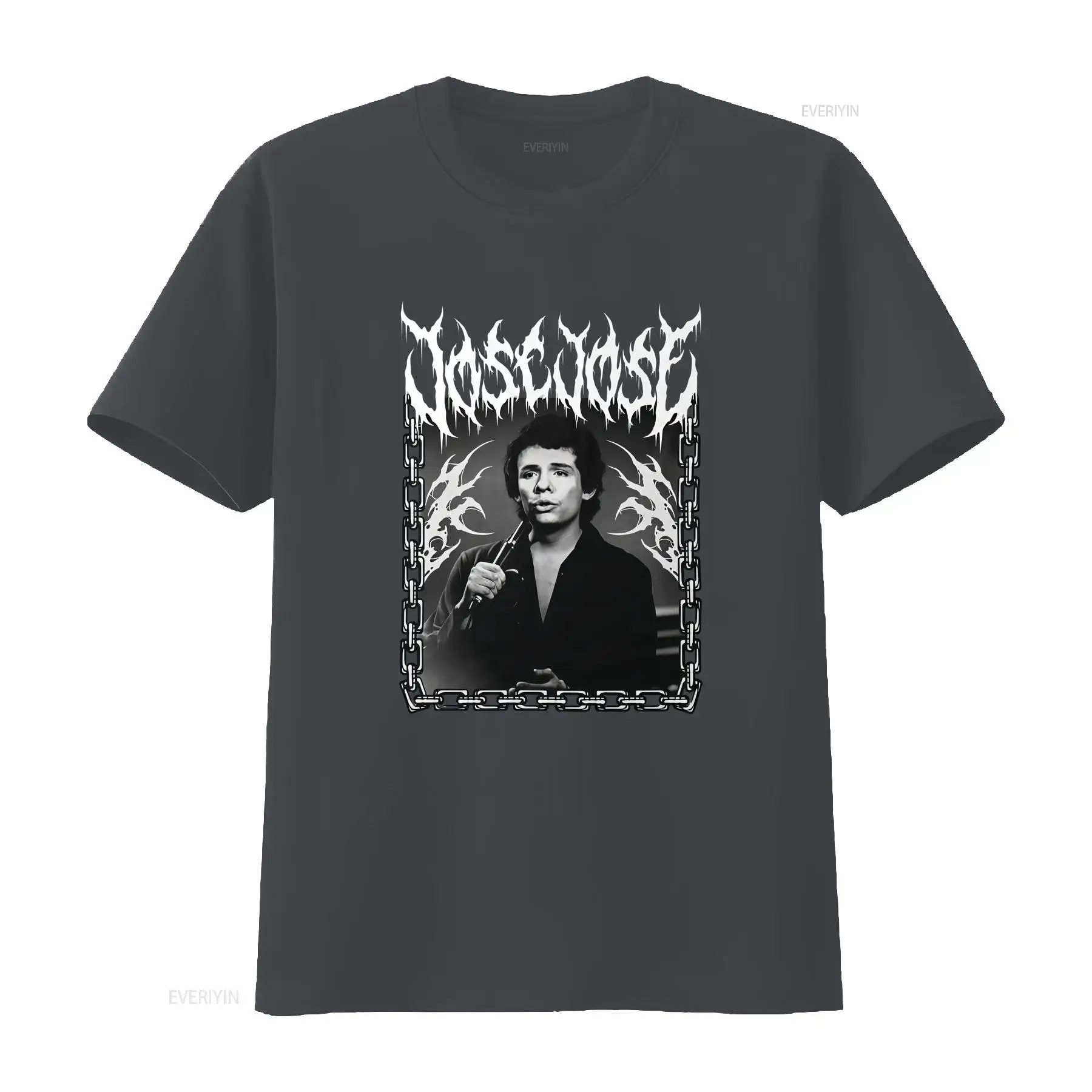 Jose Dark Metal Lettering T Sh - Vintage Fashion La review and price