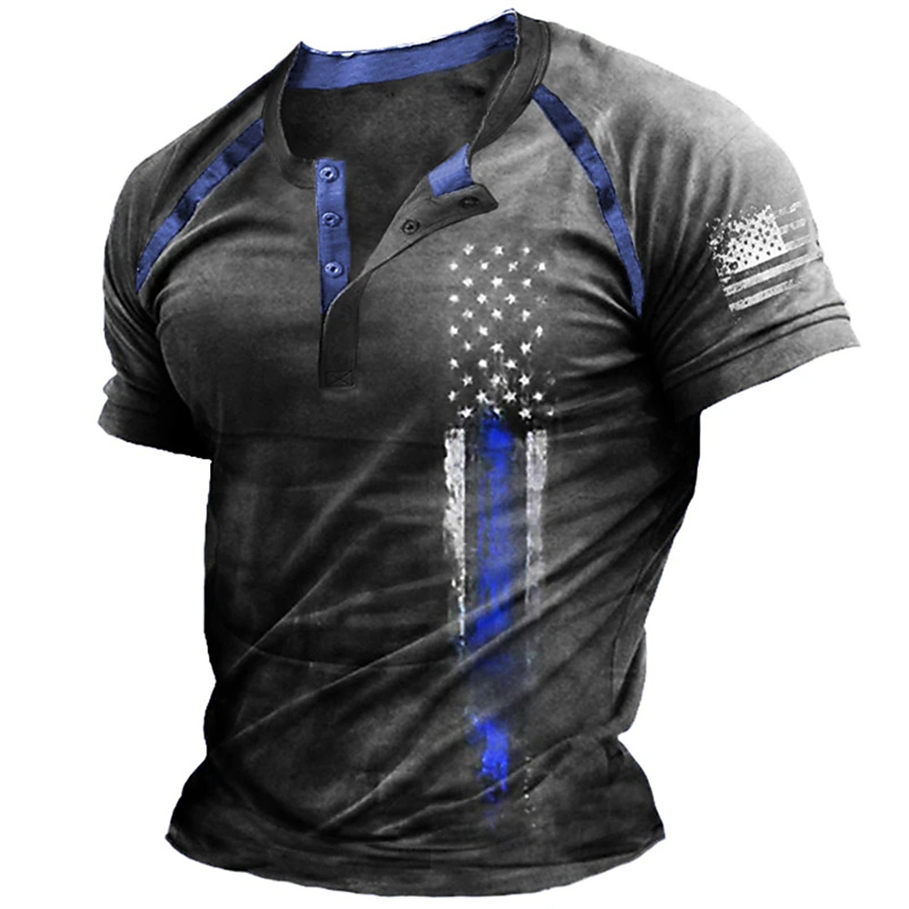 Funny 3D American Flag Print M - Vintage Fashion Jersey review and price