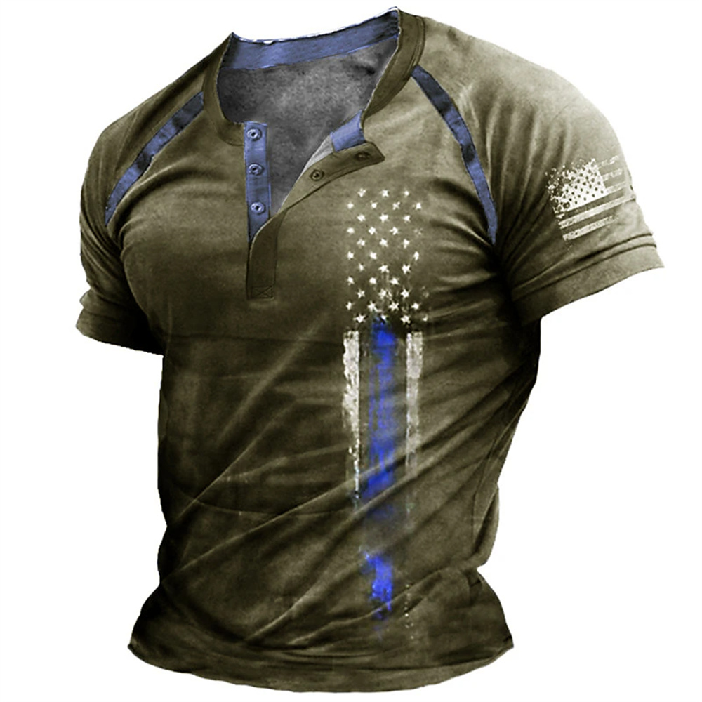 Funny 3D American Flag Print M - Vintage Fashion Jersey review and price