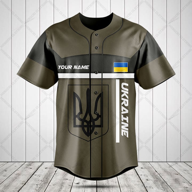 Custom Name Ukraine Shield Gra - Vintage Fashion Jersey review and price