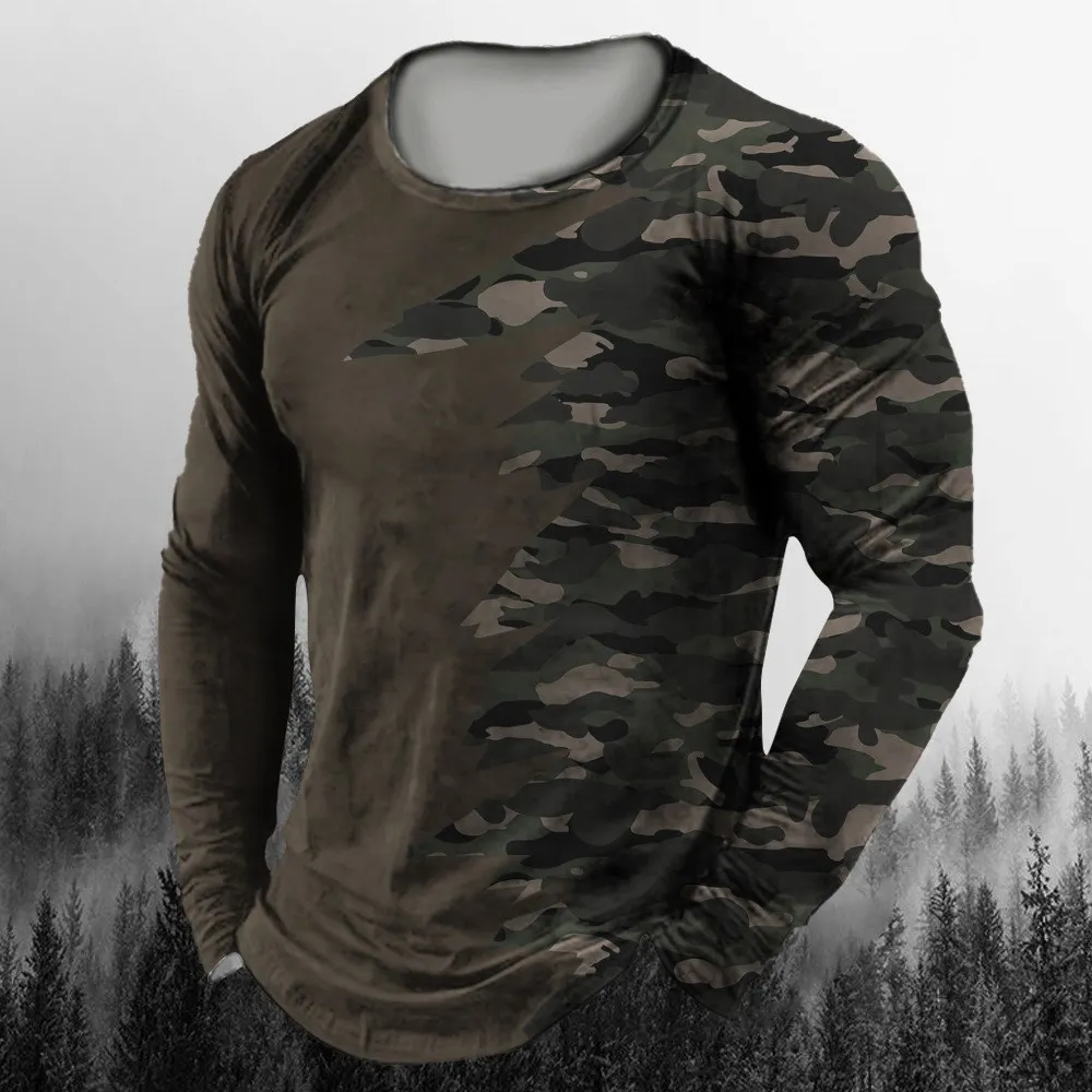 3D Printed Camouflage Long Sle - Vintage Fashion Jersey review and price