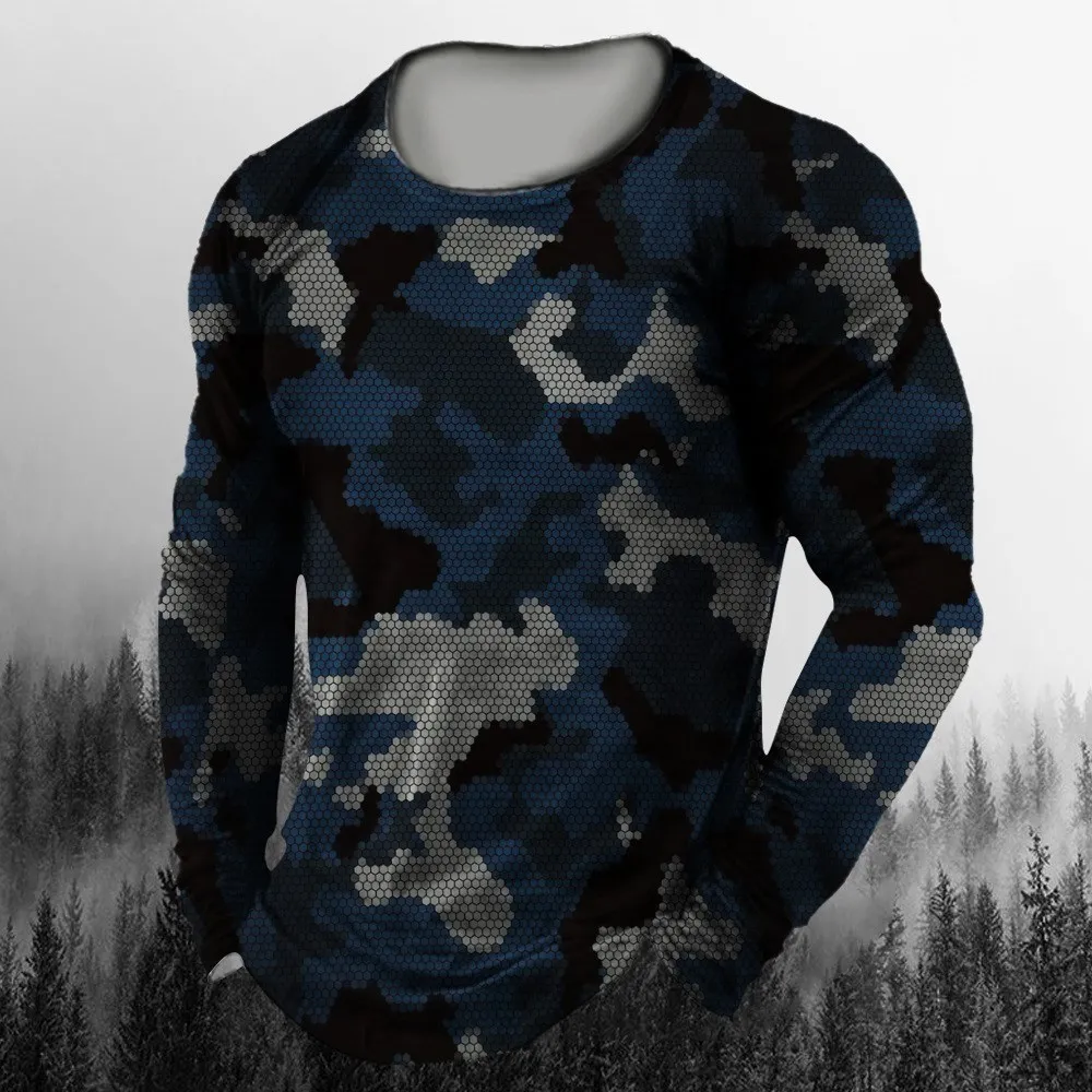 3D Printed Camouflage Long Sle - Vintage Fashion Jersey review and price