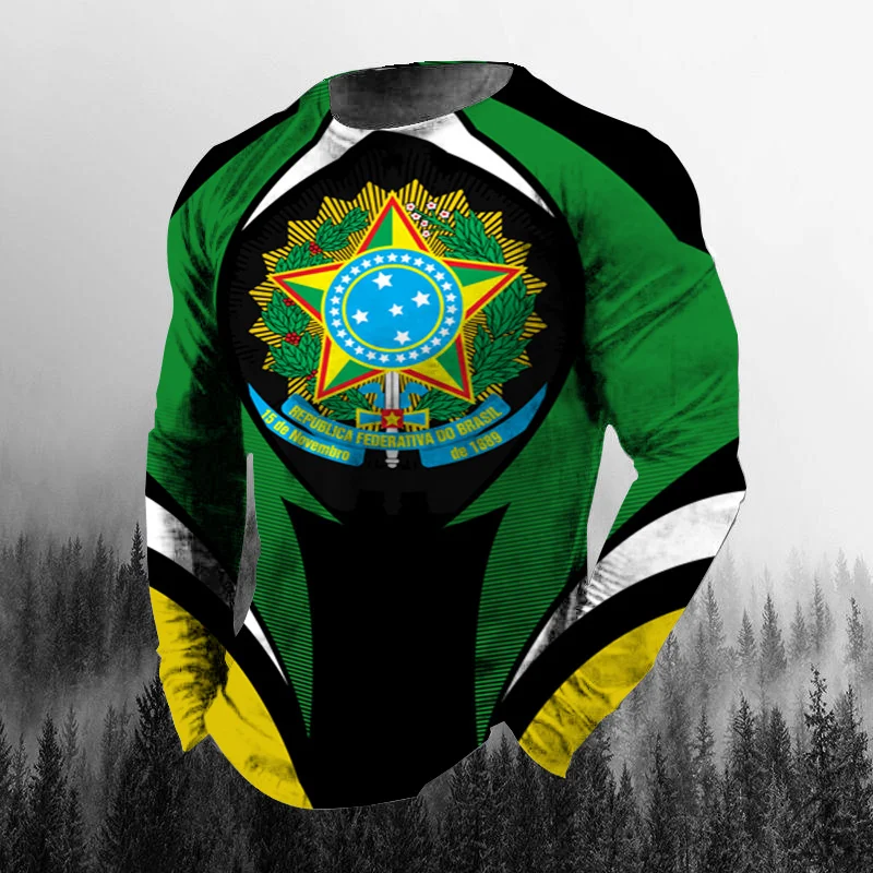 Vintage Brazilian Flag 3D Prin - Vintage Fashion Jersey review and price
