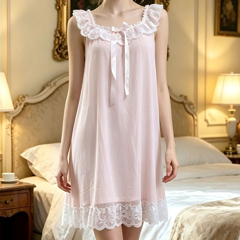 Women Sleeping Gown Sleeveless - Vintage Fashion Dresses review and price