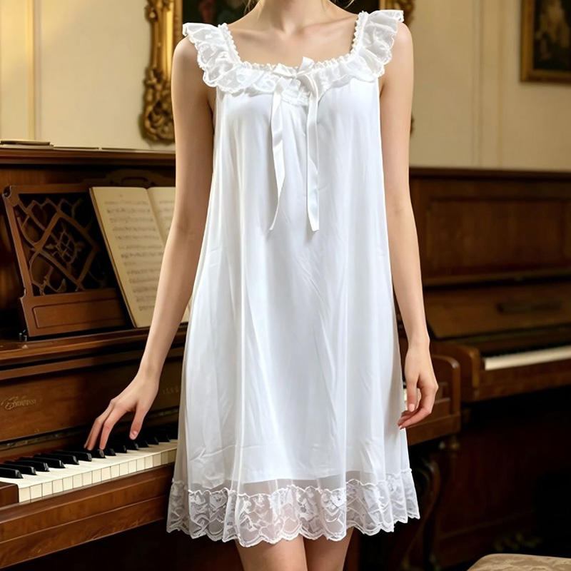 Women Sleeping Gown Sleeveless - Vintage Fashion Dresses review and price